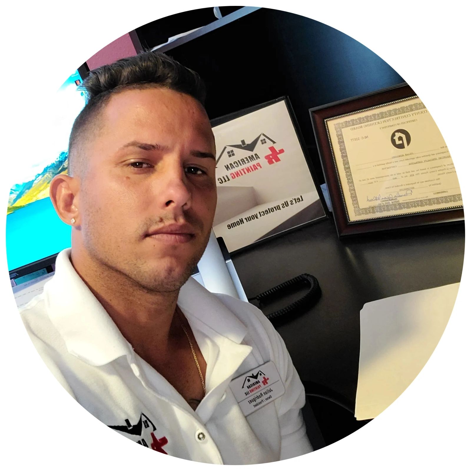 Julian Rodríguez, owner of JR American Painting LLC